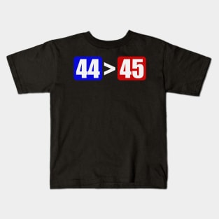 44 is greater than 45 Kids T-Shirt